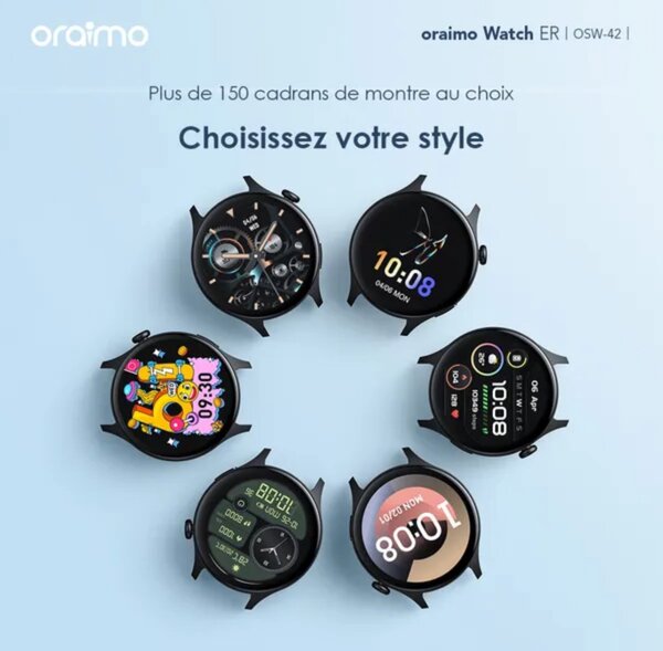 Montre Connecté oraimo ER rond