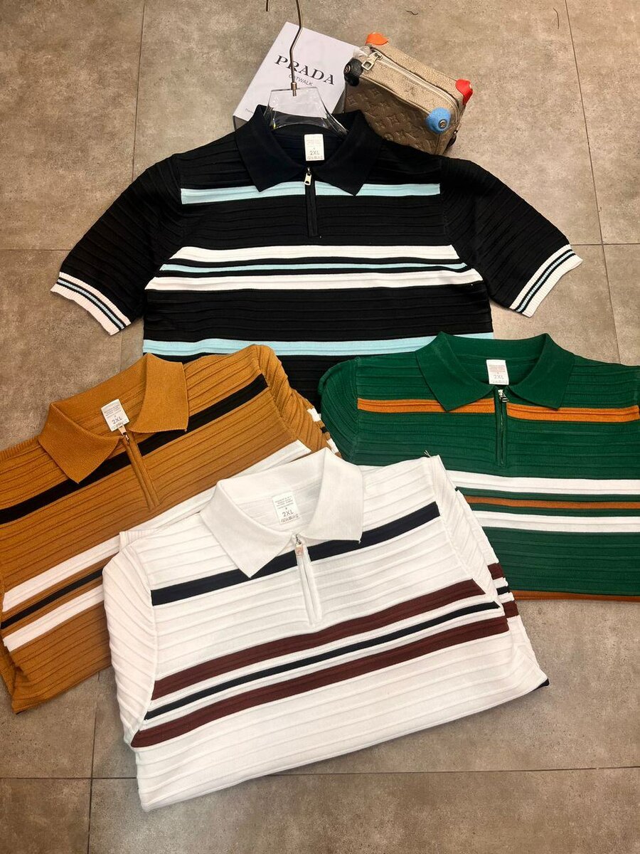 Polos rayés pour hommes