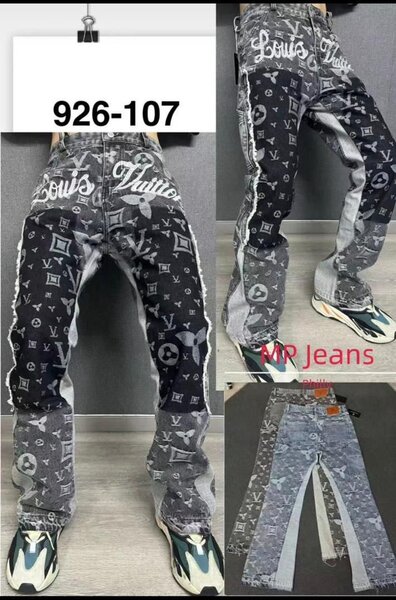 Jeans larges mode imprimés