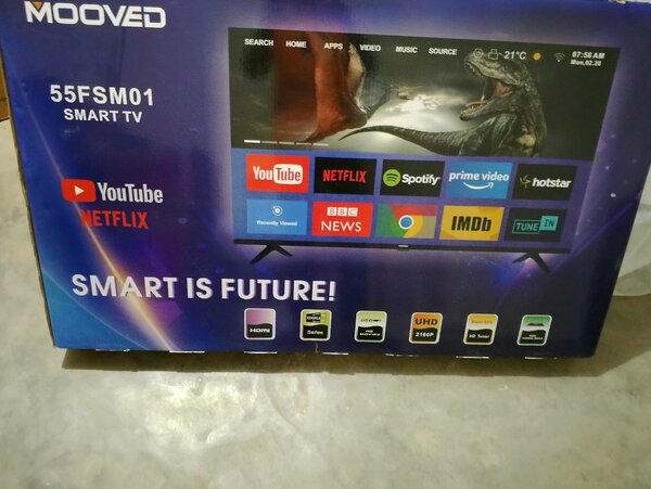Mooved 55" smart android TV 4k