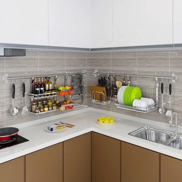 Étagère de cuisine en inox 