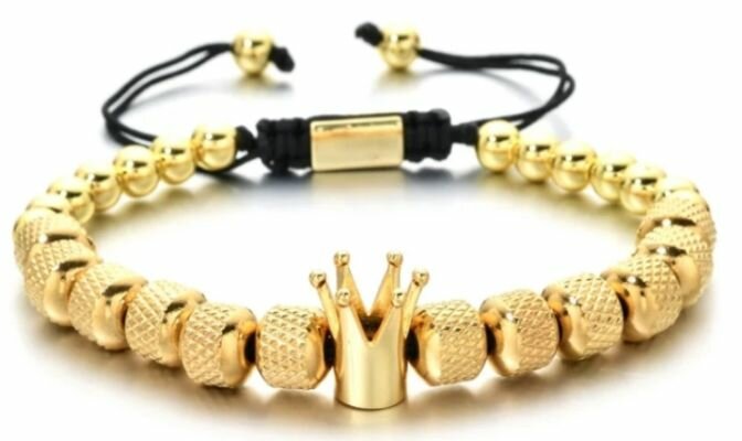 Bracelet unisex plaqué or