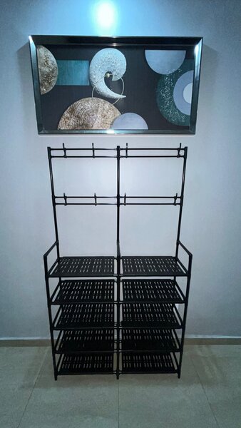 Porte-manteau hybride en silicone et en inox