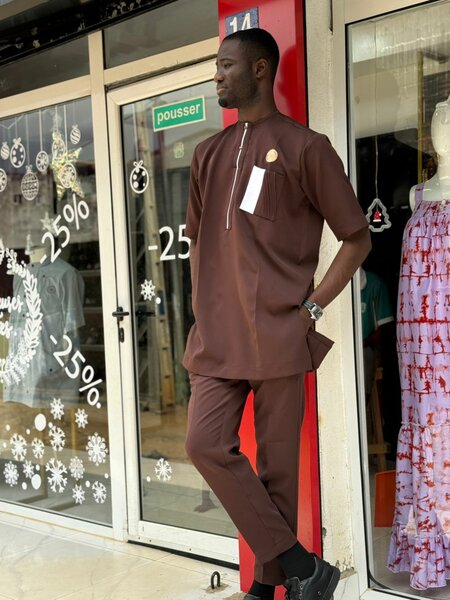 Tunique homme manche courte