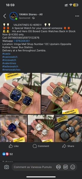 Casio Watch for him and her.