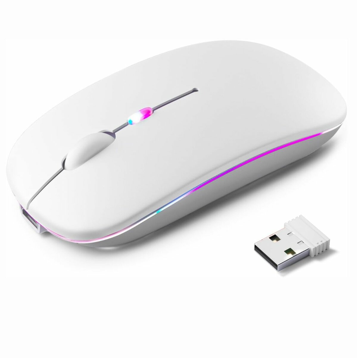 Souris sans fil RGB ergonomique