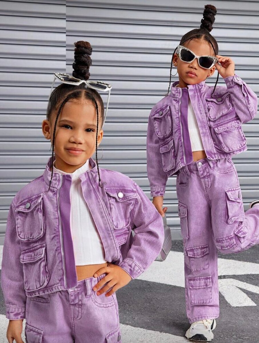 Ensemble cargo jeans fille