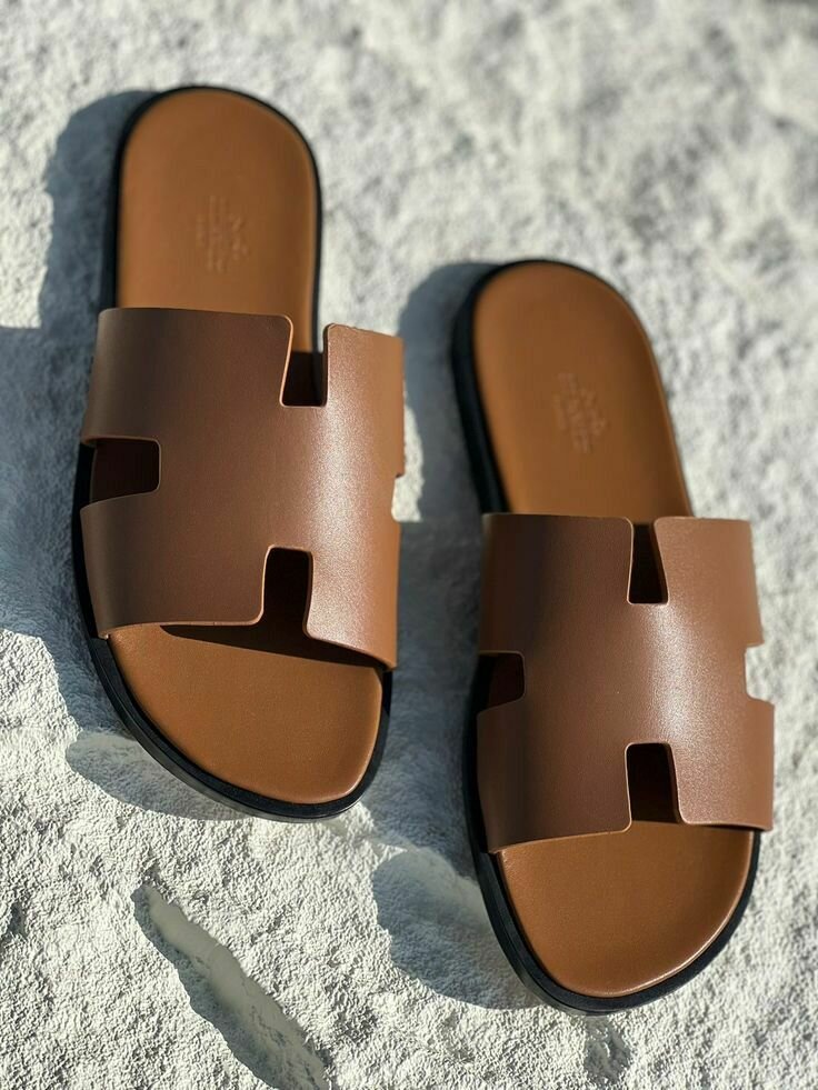 SANDALE HERMES EN CUIR