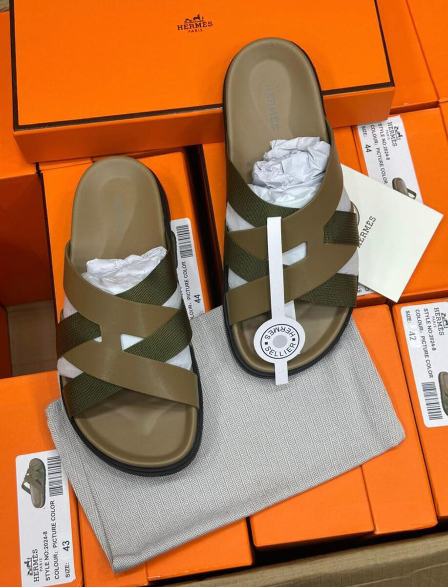 Sandales Hermès en cuir