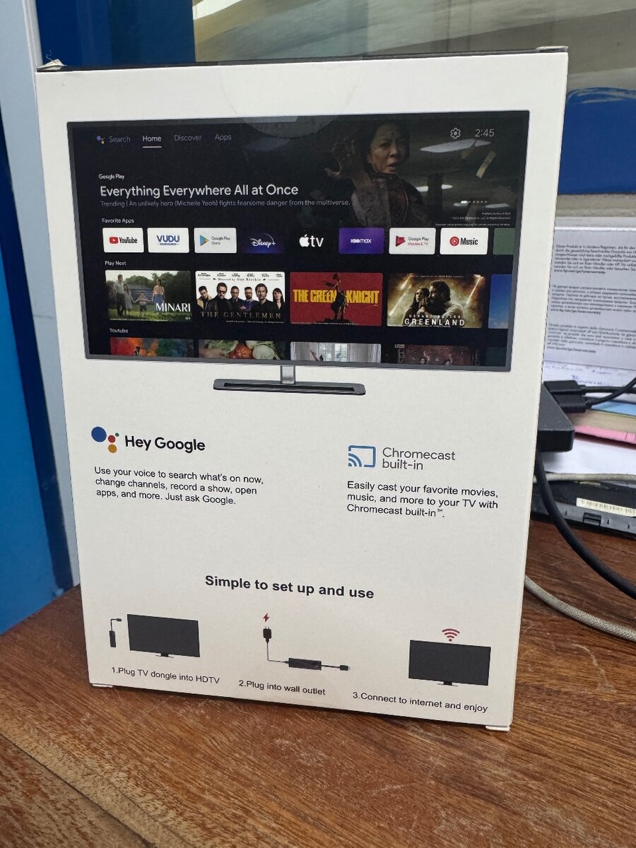 Clé TV Android 4K avec Google