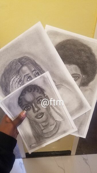 Potrait pencil drawings.