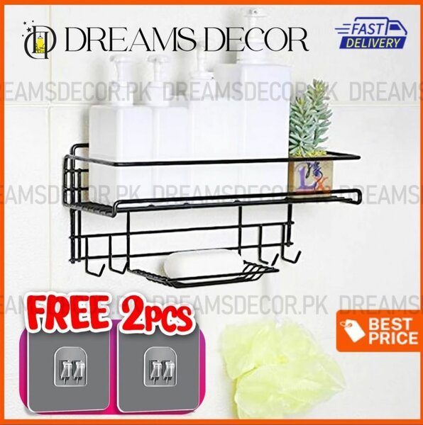 3 in 1 Big Rack Hooks & Soap