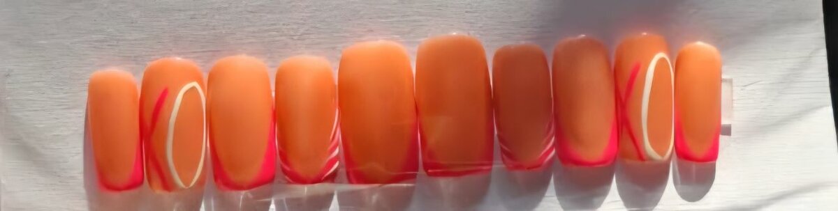 Press-on nails en gel