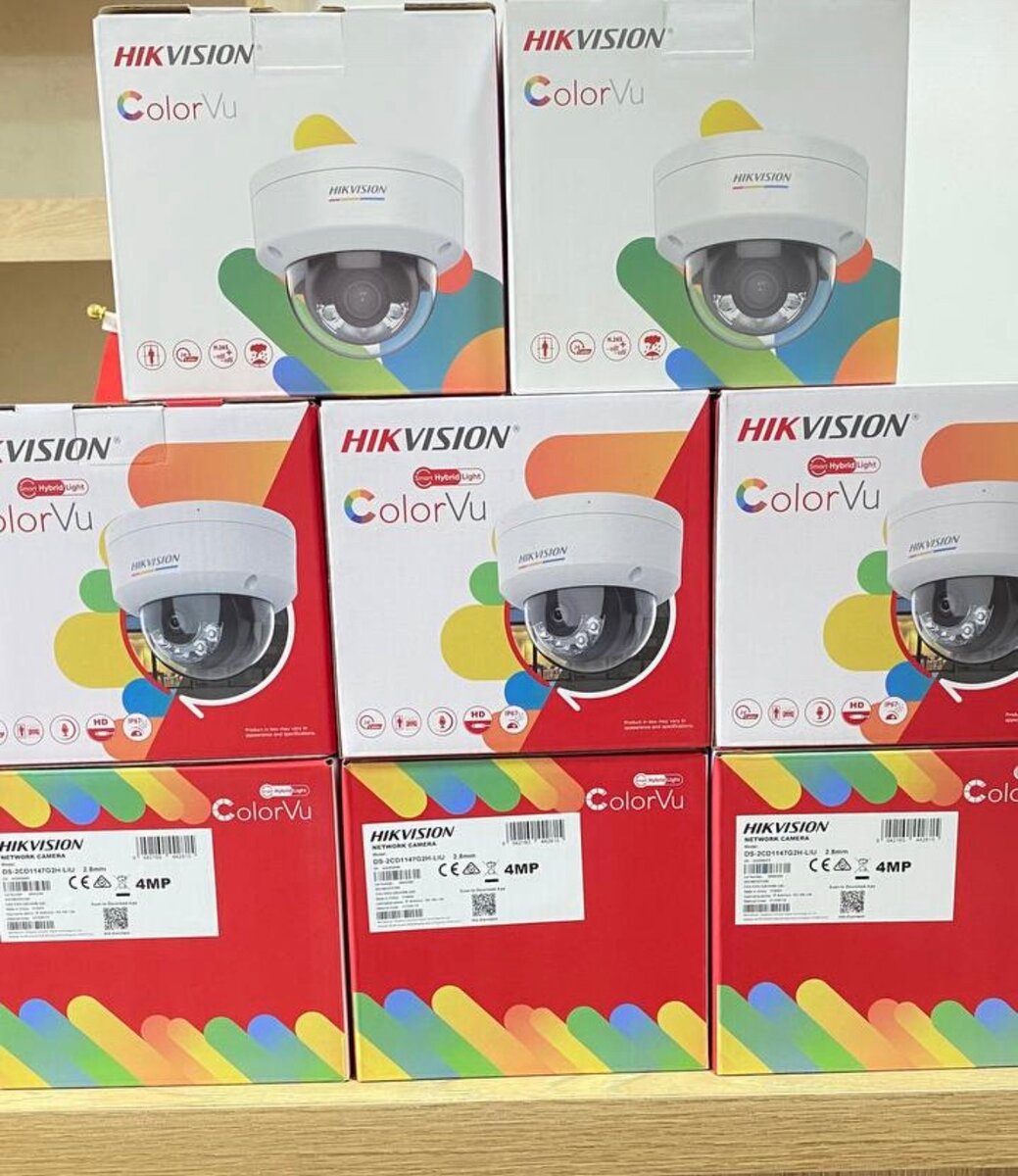 HIKVISION CCTV 4MP IP HYBRID COLORVU DOME