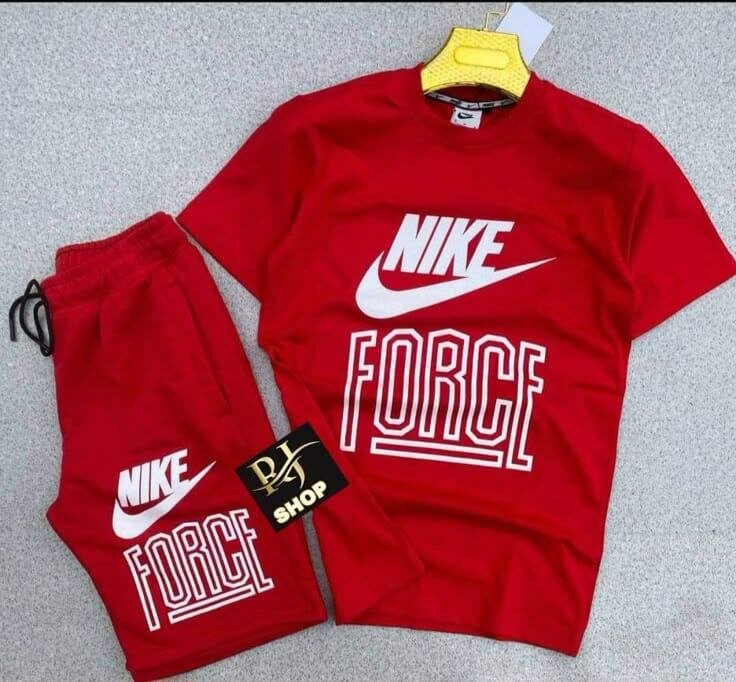 Ensemble décontracté rouge et blanc