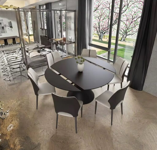 Table ronde extensible moderne