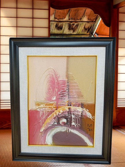 Peinture abstraite encadrée