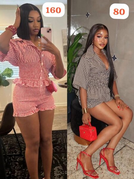 Ensemble short en tweed pour femme