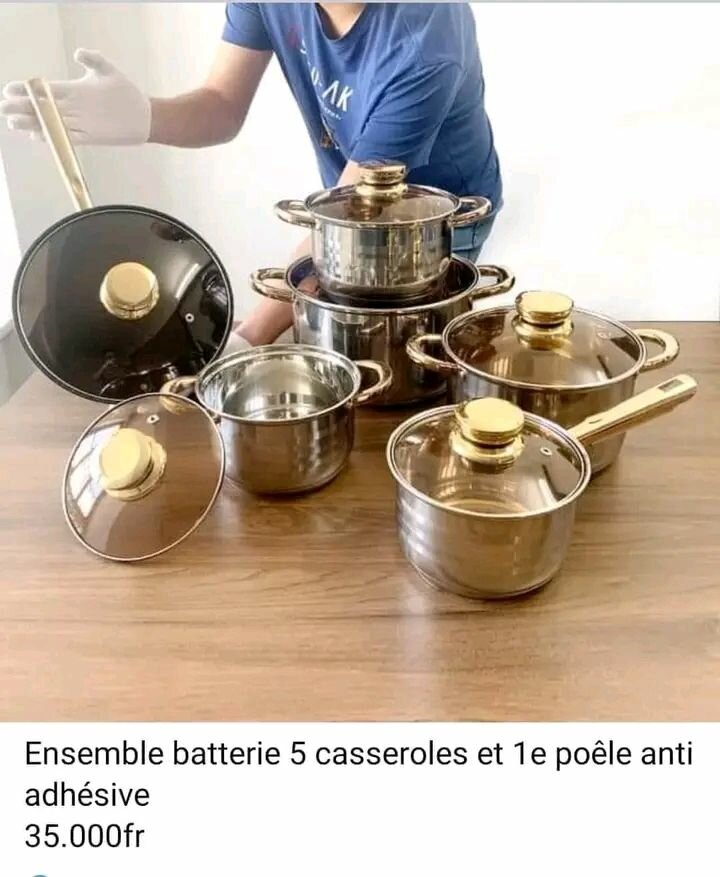 Ensemble batterie cuisine 6 pièces