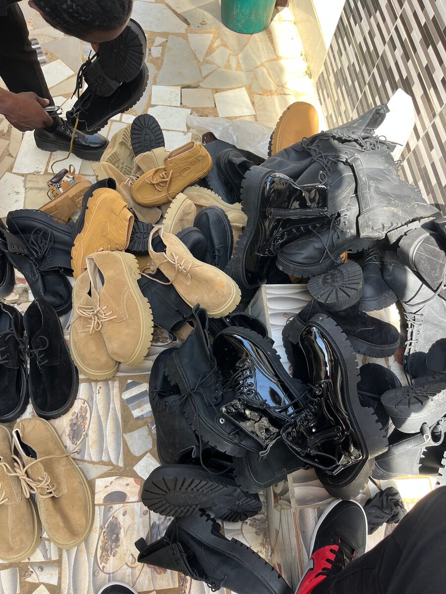 Bottes en cuir tendance