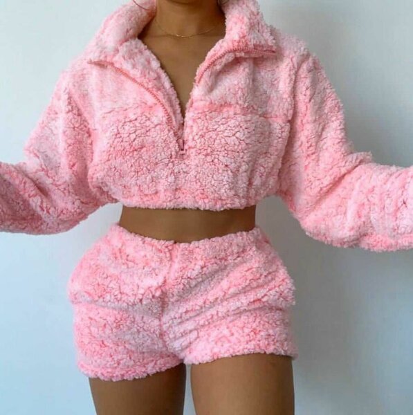 Fluffy short and top