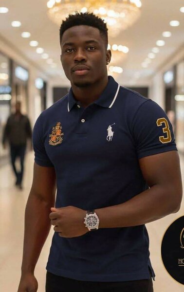 Polo homme classique bleu