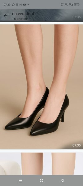 Chaussures à talons noir élégantes