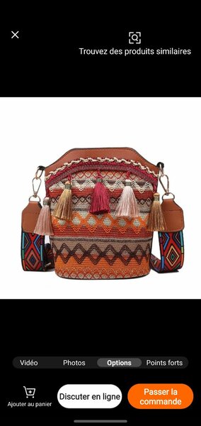 Sac à bandoulière bohème