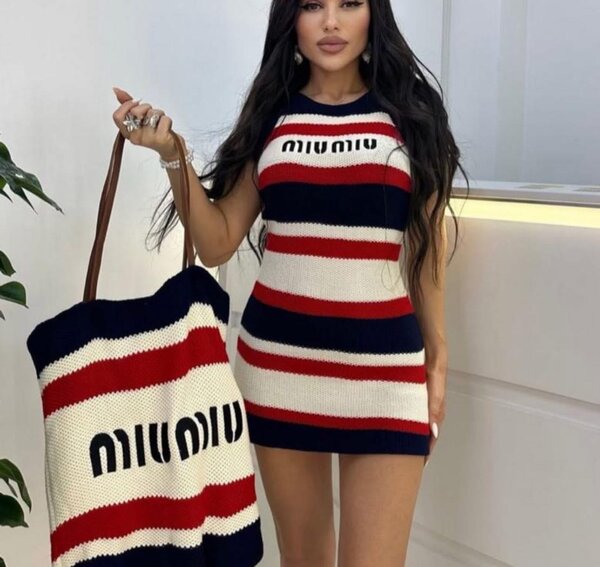 Robe longue élégante graphique