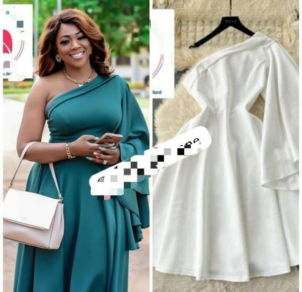 Robe élégante asymétrique