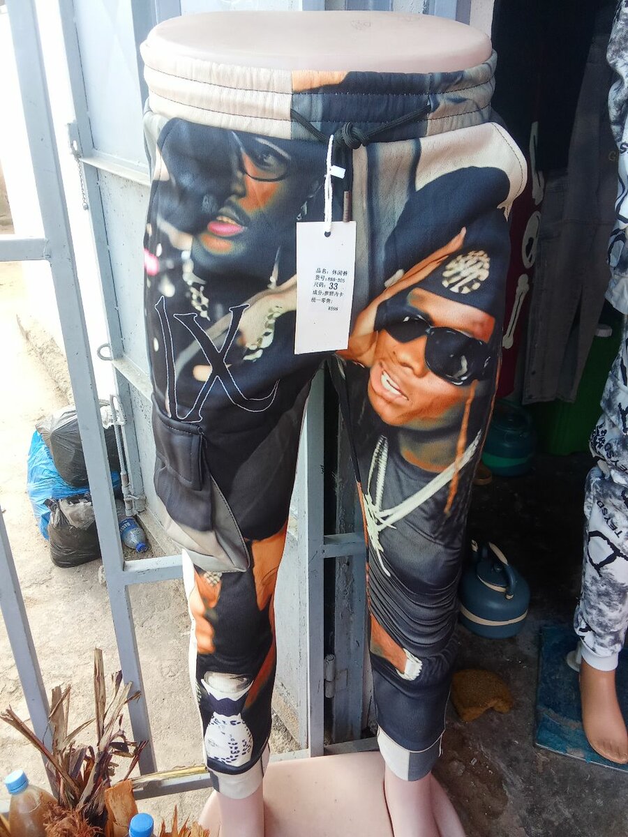 Pantalon imprimé graphique stylé