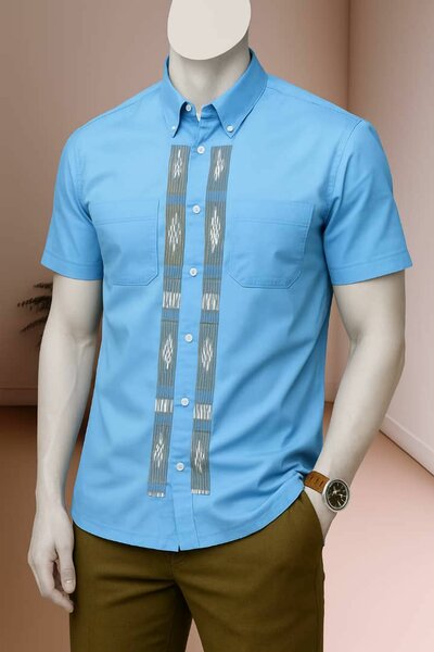 Chemise homme à manches courtes