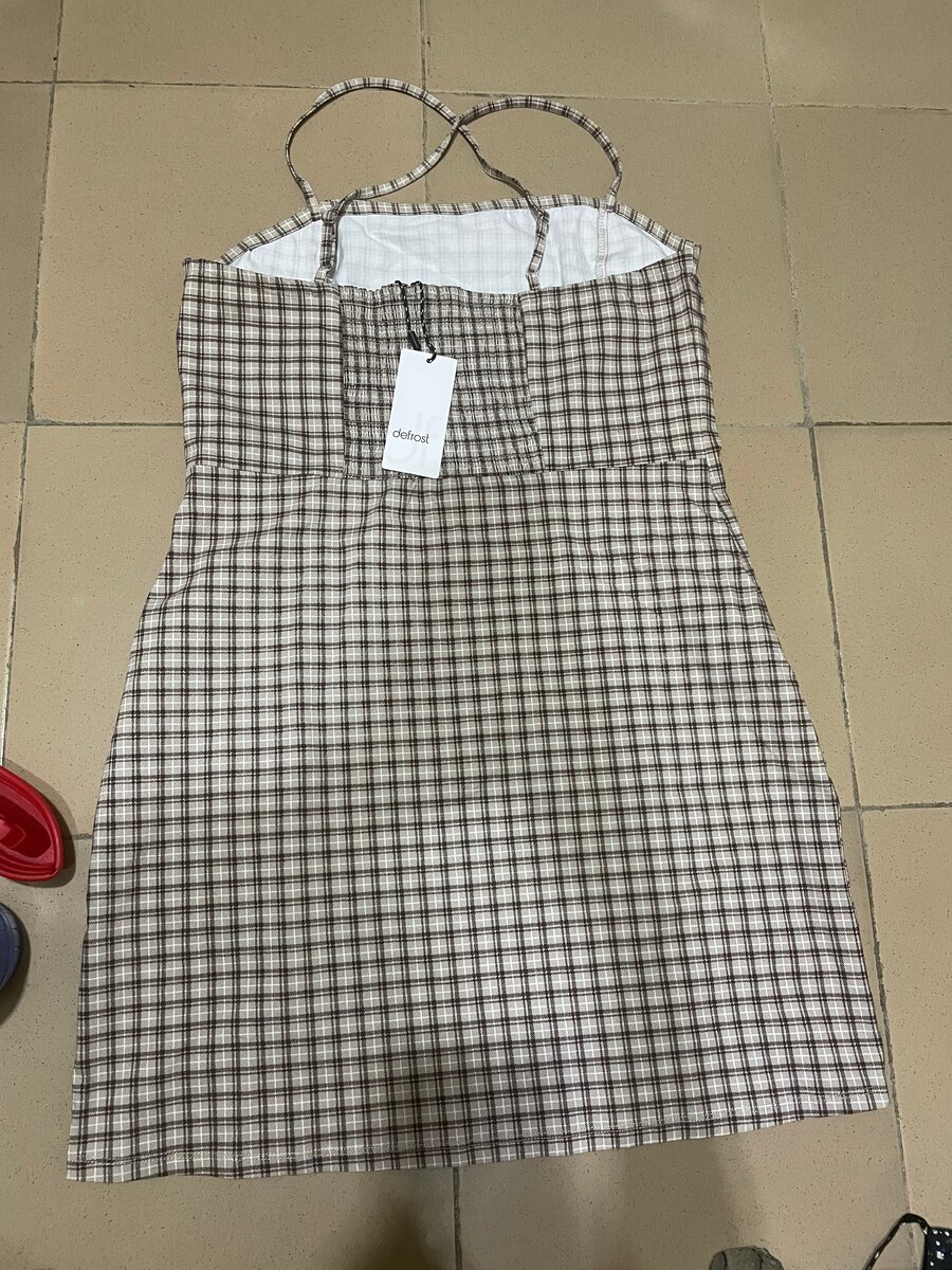 Robe d'été à carreaux élégante