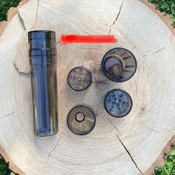 All in one tobacco grinder