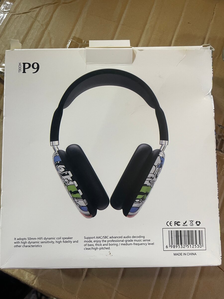 P9 Patterned Over-Ear Headphones
