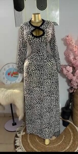 Robe longue élégante imprimée