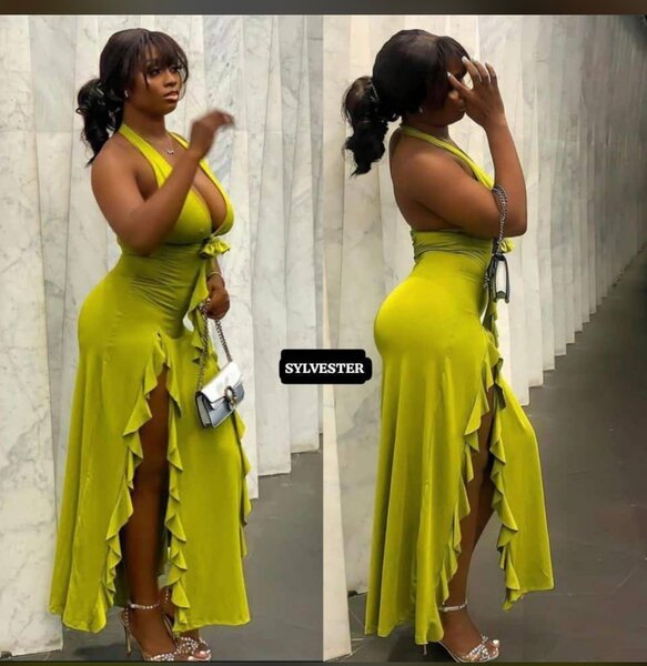 Robe élégante à volants