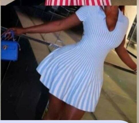 Robe rayée évasée femme