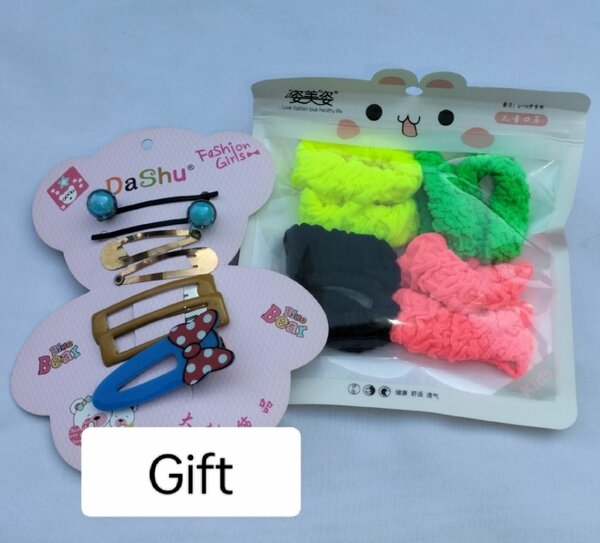 Hair Accessories Ponies & Pins with free Gift