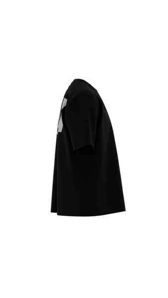 T-shirt noir imprimé tendance