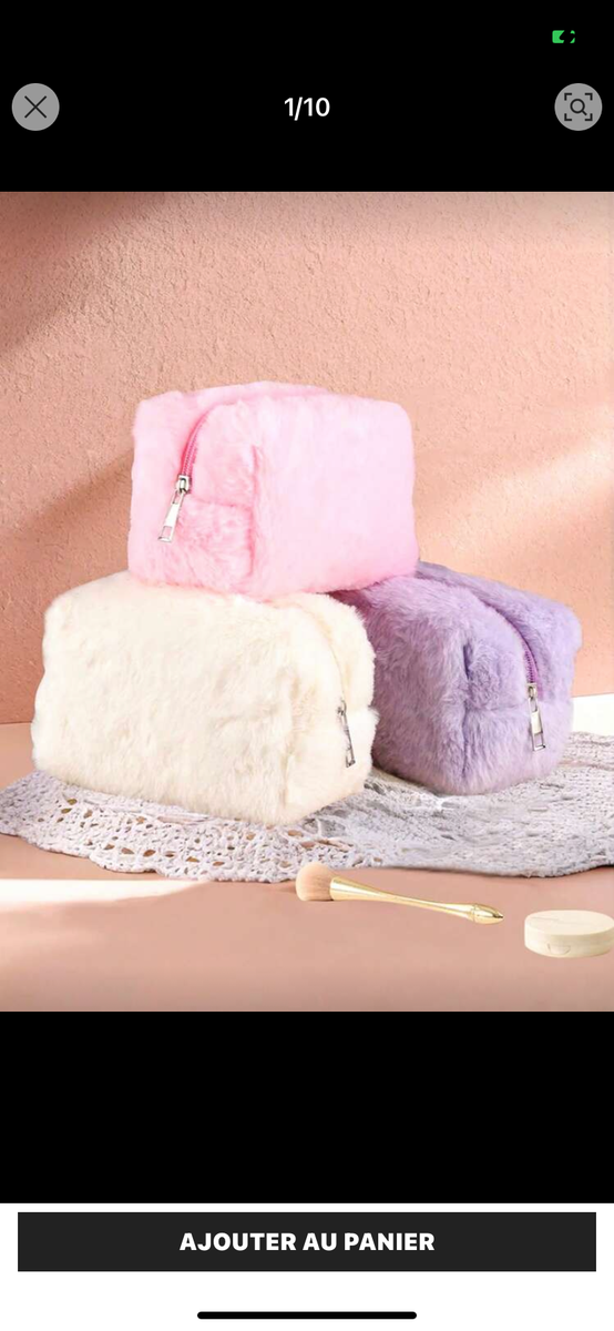 Trousse à Maquillage Douce Peluche