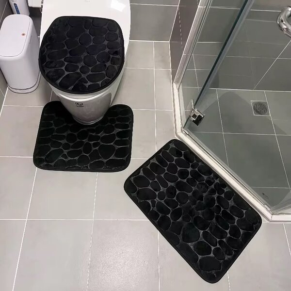 3pcs bath mat