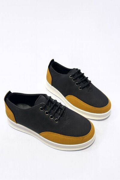 Baskets modernes en cuir