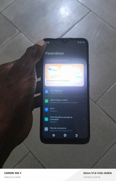 Smartphone Android Camon