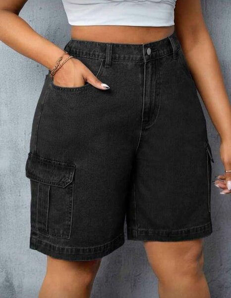 Shorts cargo en denim