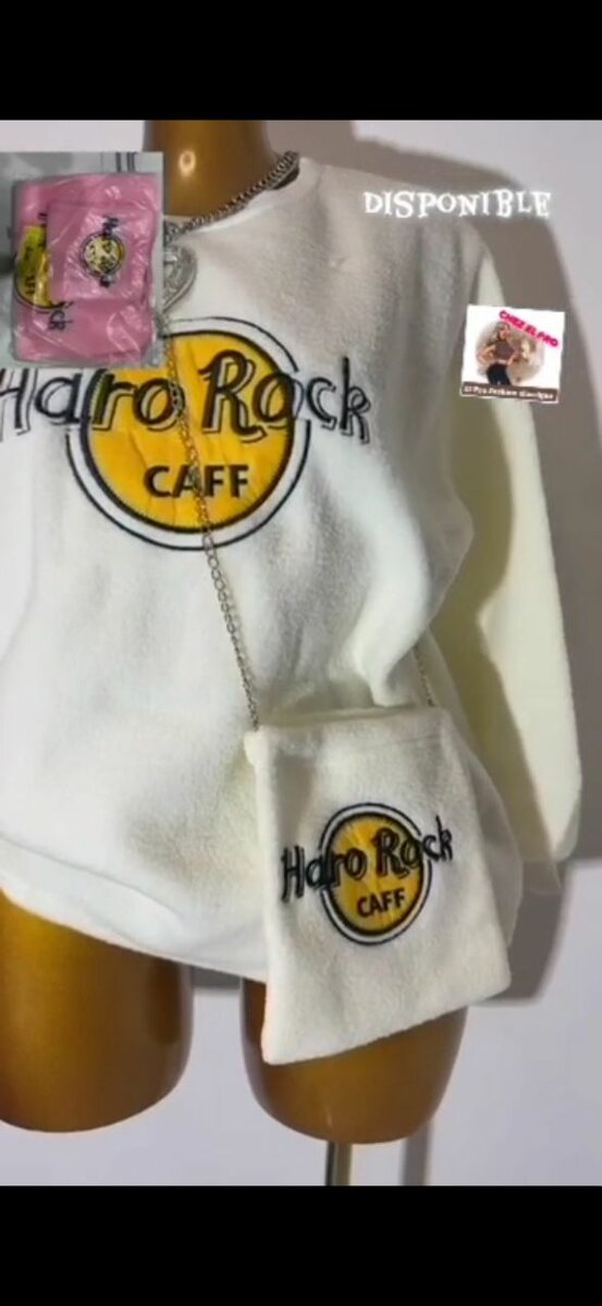 Sweat-shirt blanc Haro Rock