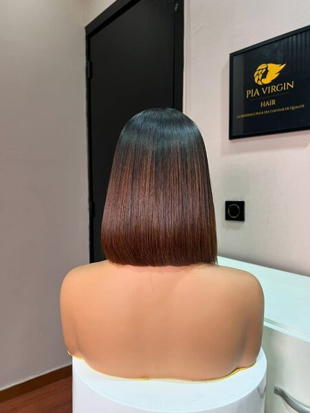 Perruque bob lisse raw donor