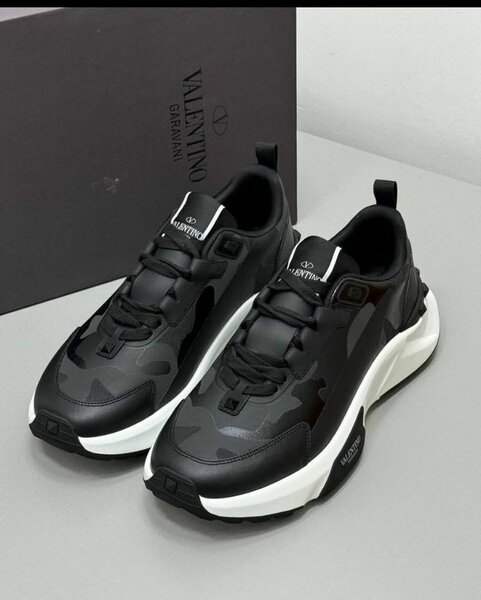 Valentino Baskets Rockstud Homme Noir