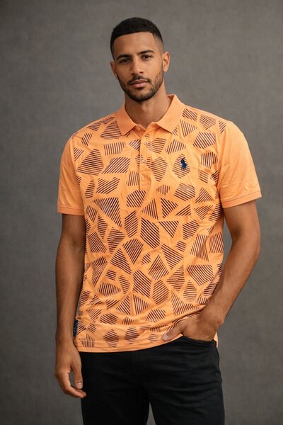 Polo homme orange
