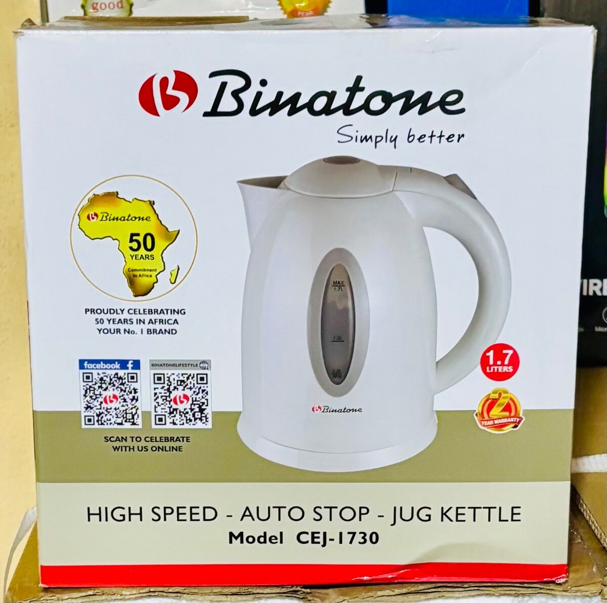 BOUILLOIRE ÉLECTRIQUE BINATONE